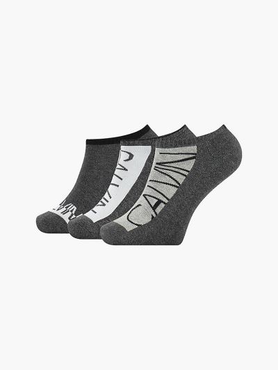 Calvin Klein Ruhák HU746256 | Calvin Klein Logo Trainer Férfi Zokni MélySzürke